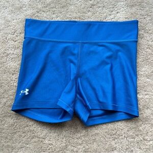 Under Armour Women's Blue Exercise Shorts - Size M - EUC - Stretch